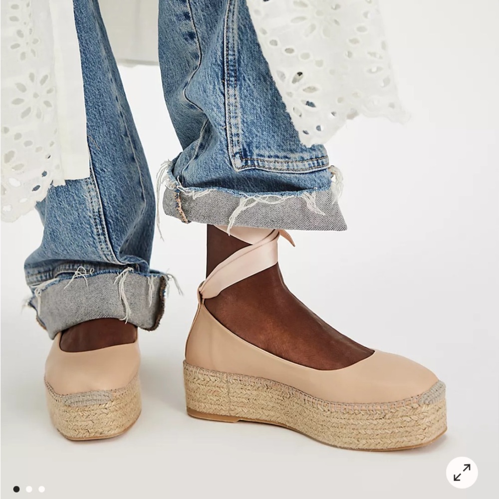 Free People Starboard Wrap Espadrille, Never Worn, size 7.
